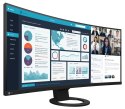 EIZO FlexScan EV3895-BK - ultraszeroki monitor LCD z zakrzywionym ekranem 38", ze złączem USB-C i kartą sieciową, sRGB: 100%, D