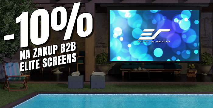 -10% na ekrany Elite Screens